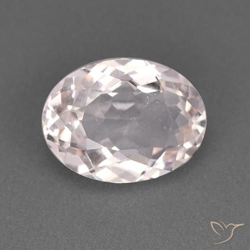 1.61ct Натуральный Светло-розовый Морганит, Овал, Чистота VS