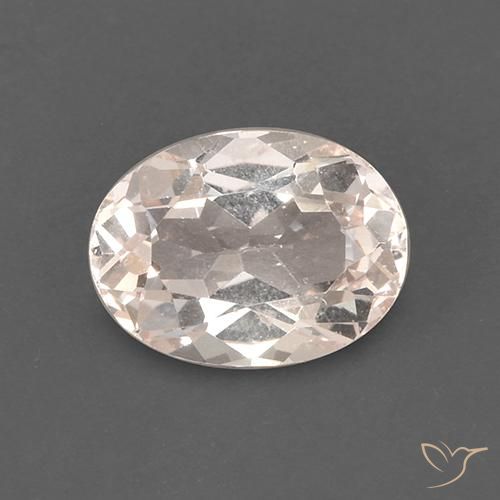 1.68ct Натуральный Средне-светло-розовый Морганит, Овал, Чистота VS