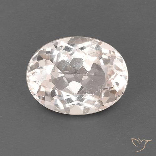 1.90ct Натуральный Средне-светло-розовый Морганит, Овал, Чистота VS