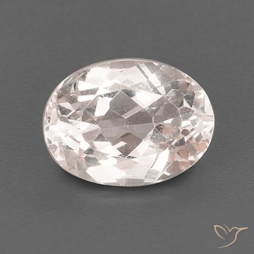 1.33ct Натуральный Средне-светло-розовый Морганит, Овал, Чистота VS