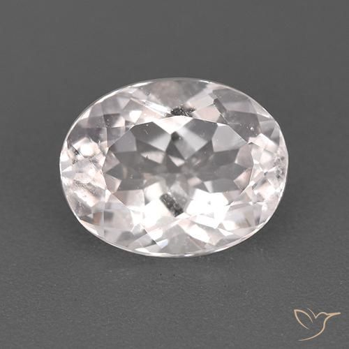 1.20ct Натуральный Светло-розовый Морганит, Овал, Чистота VS