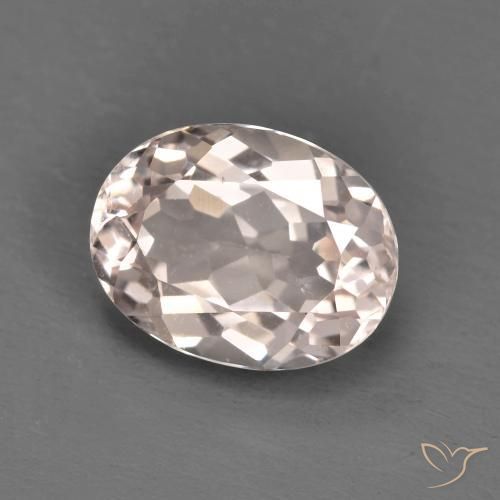 1.72ct Натуральный Светло-розовый Морганит, Овал, Чистота VS