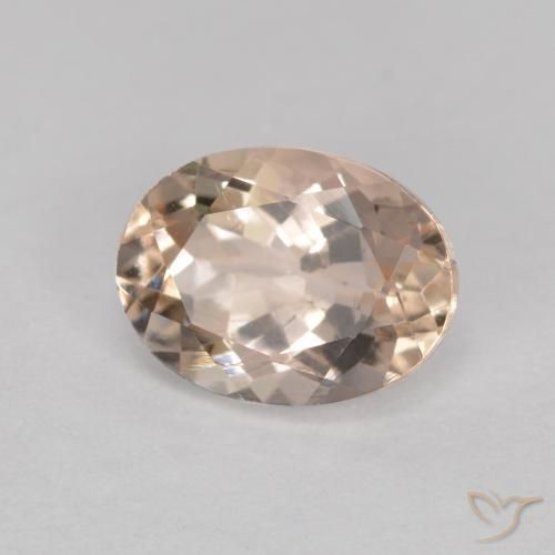 1.23ct Натуральный Средний розовый Морганит, Овал, Чистота VS