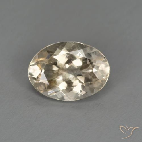 1.04ct Натуральный Светло-золотистый Морганит, Овал, Чистота VS
