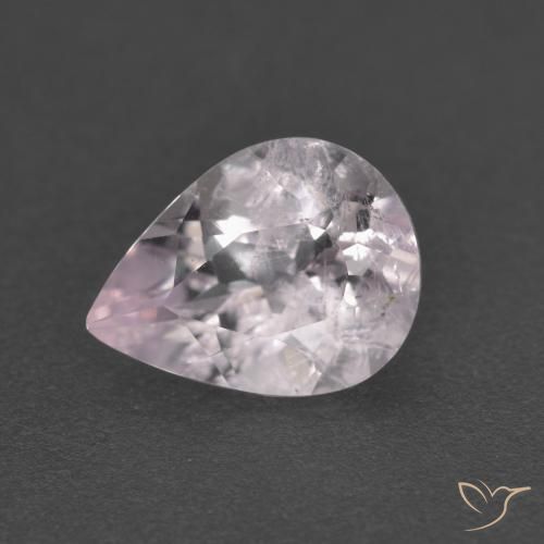 1.19ct Натуральный Светло-розовый Морганит, Форма груши, VS-SI