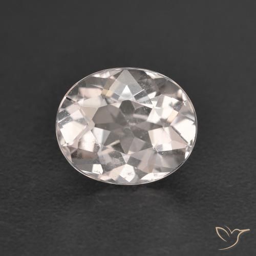 0.99ct Натуральный Очень светло-розовый Морганит, Овал, Чистота VS