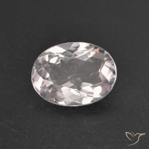 1.22ct Натуральный Очень светло-розовый Морганит, Овал, VVS-VS