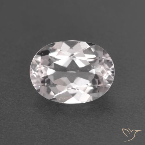 0.80ct Натуральный Светло-розовый Морганит, Овал, Чистота VS