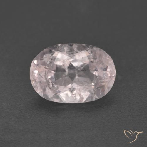 1.03ct Натуральный Фламинго Розовый Морганит, Овал, SI