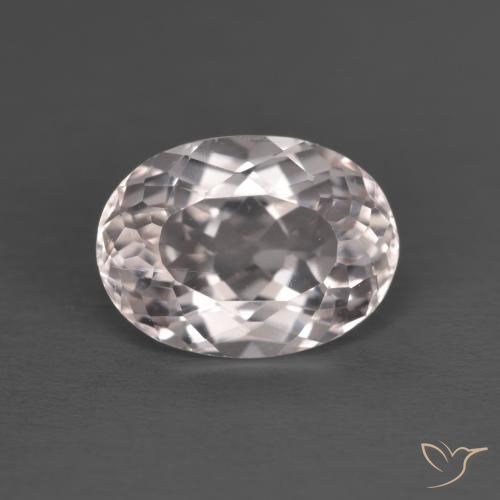 2.58ct Натуральный Светло-розовый Морганит, Овал, VVS-VS