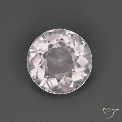 1.18ct Натуральный Светло-розовый Морганит, Круглый, Чистота VS