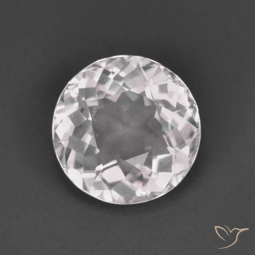 1.61ct Натуральный Светло-розовый Морганит, Круглый, Чистота VS