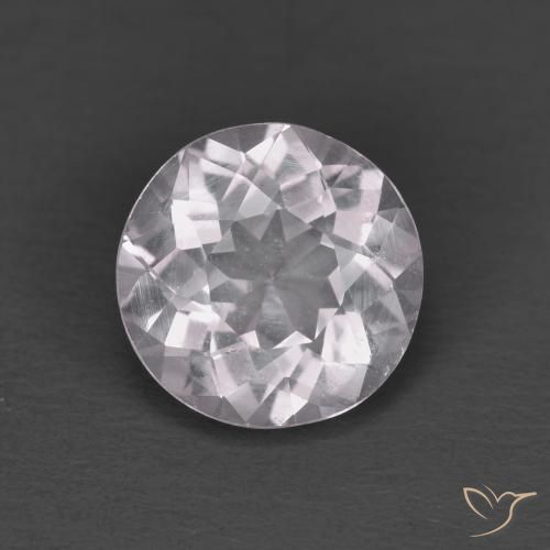 1.24ct Натуральный Светло-розовый Морганит, Круглый, Чистота VS