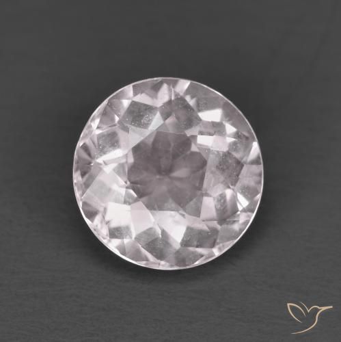 1.38ct Натуральный Светло-розовый Морганит, Круглый, Чистота VS