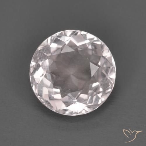 1.52ct Натуральный Светло-розовый Морганит, Круглый, VVS-VS