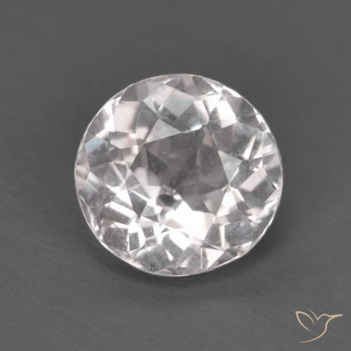 1.54ct Натуральный Светло-розовый Морганит, Круглый, VVS-VS