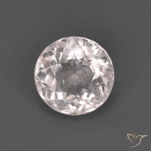 1.40ct Натуральный Светло-розовый Морганит, Круглый, VS-SI