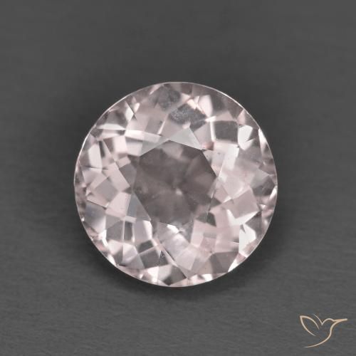 1.63ct Натуральный Светло-розовый Морганит, Круглый, VVS-VS