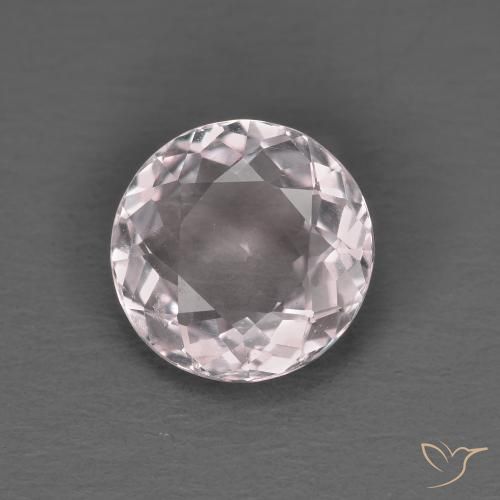 1.22ct Натуральный Светло-розовый Морганит, Круглый, VVS-VS