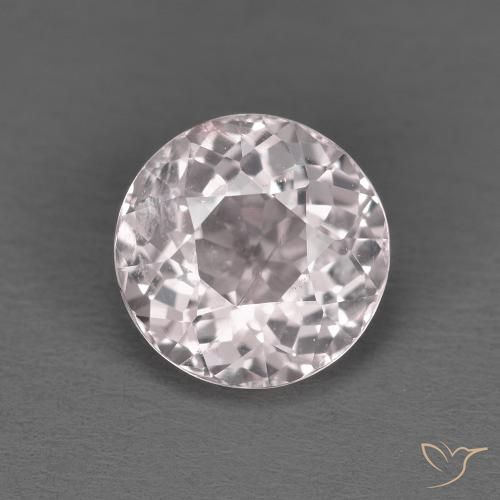 1.52ct Натуральный Светло-розовый Морганит, Круглый, Чистота VS