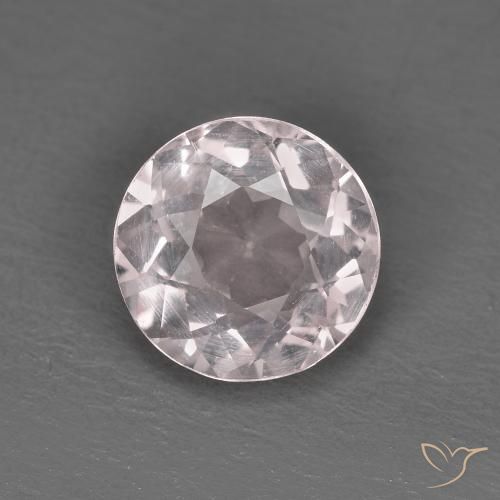 1.19ct Натуральный Светло-розовый Морганит, Круглый, Чистота VS