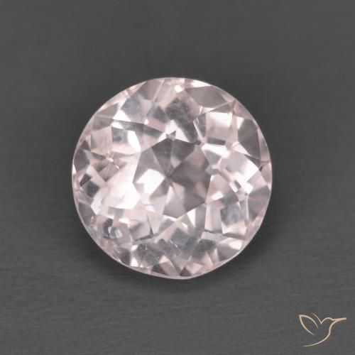 1.63ct Натуральный Светло-розовый Морганит, Круглый, Чистота VS