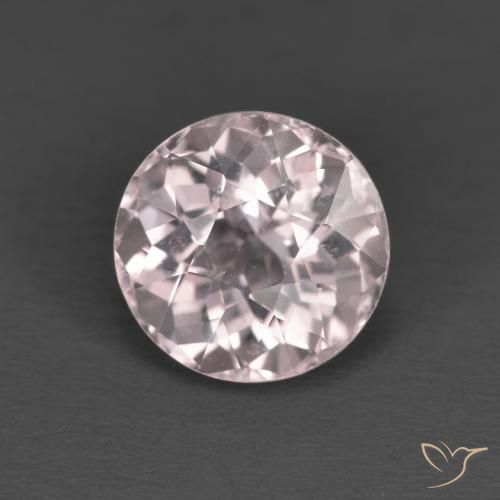 1.73ct Натуральный Очень светлая роза розовая Морганит, Круглый, VVS-VS