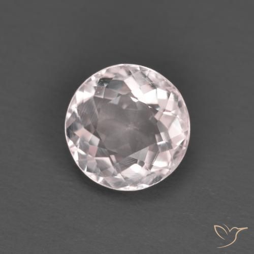 1.35ct Натуральный Светло-розовый Морганит, Круглый, Чистота VS