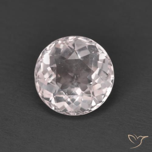 1.47ct Натуральный Светло-розовый Морганит, Круглый, Чистота VS