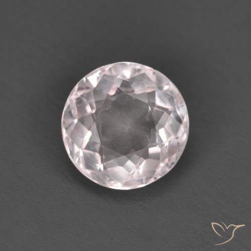 1.36ct Натуральный Светло-розовый Морганит, Круглый, Чистота VS