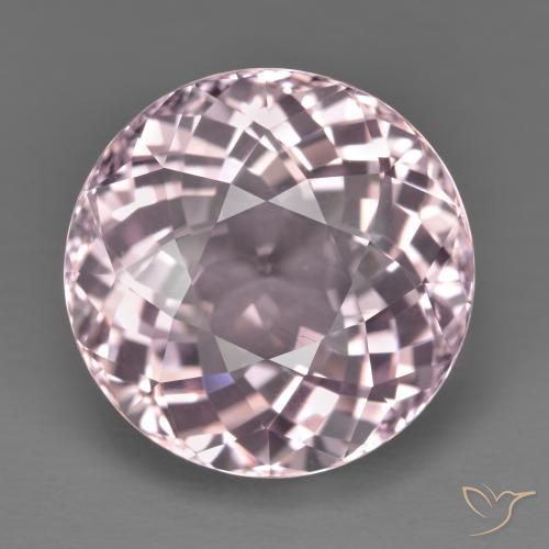 19.30ct Натуральный Светло-розовый Морганит, Круглый, VVS-VS