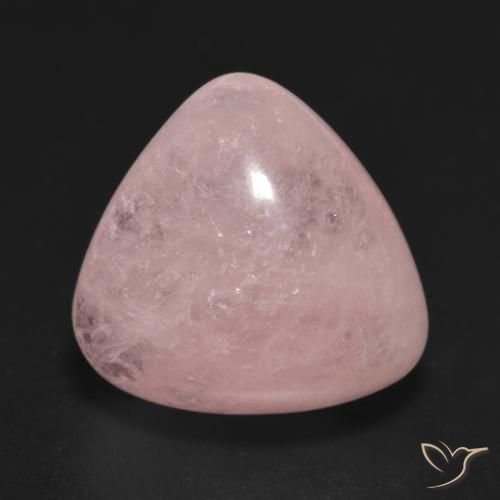 12.36ct Натуральный Средне-светло-розовый Морганит, Триллион, Полупрозрачный