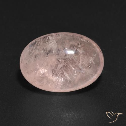 5.07ct Натуральный Фламинго Розовый Морганит, Овал, Прозрачный