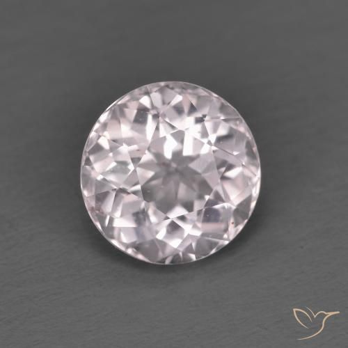 1.34ct Натуральный Очень светлая роза розовая Морганит, Круглый, VVS-VS