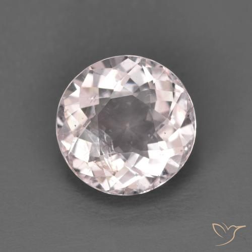 1.43ct Натуральный Светло-розовый Морганит, Круглый, VS-SI