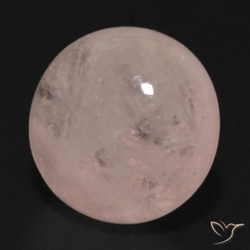 6.96ct Натуральный Оттенки розового Морганит, Круглый, Полупрозрачный
