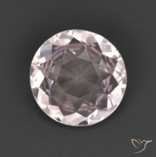 1.16ct Натуральный Светло-розовый Морганит, Круглый, Чистота VVS