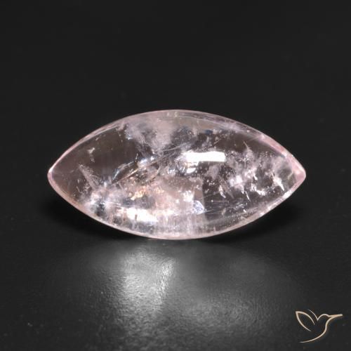 3.86ct Натуральный Светло-розовый разных оттенков Морганит, Маркиза, Прозрачный