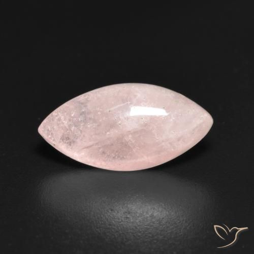 2.74ct Натуральный Светло-кораллово-розовый Морганит, Маркиза, Полупрозрачный