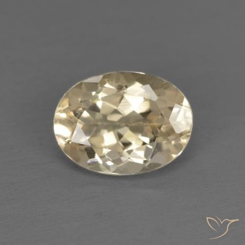 1.15ct Натуральный Кремовый Морганит, Овал, Чистота VS
