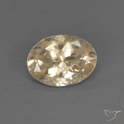 0.94ct Натуральный Кремовый Морганит, Овал, Чистота VS
