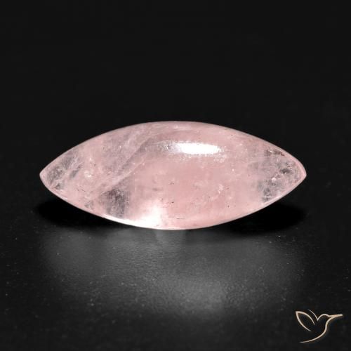 3.91ct Натуральный Светло-кораллово-розовый Морганит, Маркиза, Полупрозрачный