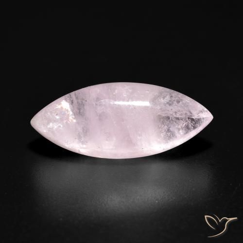 4.29ct Натуральный Кораллово-розовый Морганит, Маркиза, Полупрозрачный