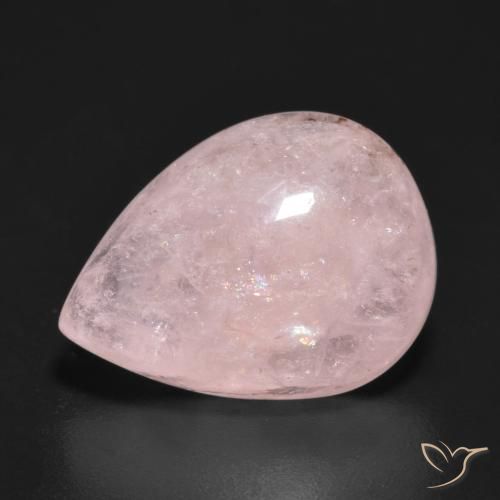 8.26ct Натуральный Светло-розовый Морганит, Форма груши, Полупрозрачный