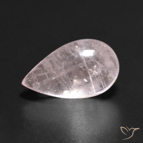 3.65ct Натуральный Оттенки розового Морганит, Форма груши, Прозрачный