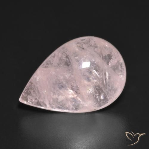5.23ct Натуральный Светло-розовый Морганит, Форма груши, Прозрачный