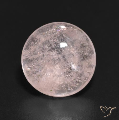 4.40ct Натуральный Светло-розовый Морганит, Круглый, Прозрачный