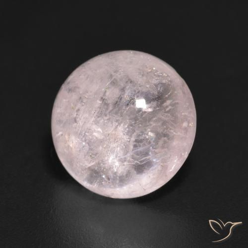 2.82ct Натуральный Фламинго Розовый Морганит, Круглый, Прозрачный