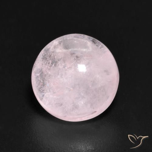 2.01ct Натуральный Светло-розовый Морганит, Круглый, Полупрозрачный