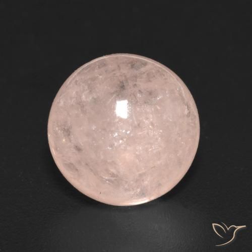 3.11ct Натуральный Оранжево-розовый Морганит, Круглый, Полупрозрачный